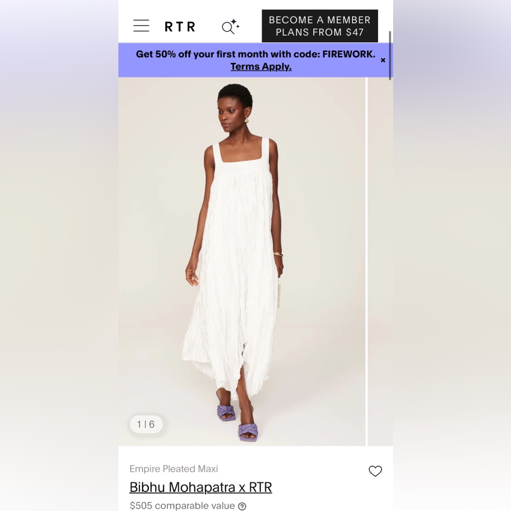 Bibhu Mohapatra Empire Pleated Maxi